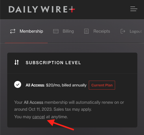 How do I cancel my DailyWire+ subscription? – DailyWire+ Help Center